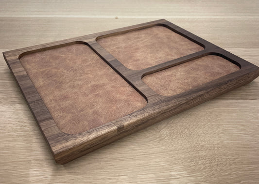 Wood Valet catch all Tray